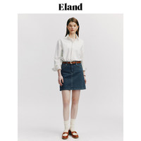ELAND衣恋衬衫女垂感美拉德时尚通勤舒适长袖上衣2024夏季 象牙白/白色(39)Ivory L/170