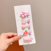 娃们 婴儿发夹女宝宝不伤发夹子超萌儿童小发夹头饰胎毛夹小女孩汗毛夹