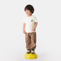 Gap男幼童2025春季新款刺绣logo口袋纯棉短袖T恤儿童装美版737870