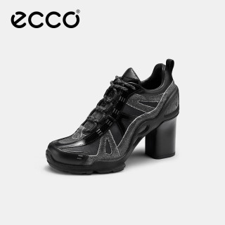  ecco/爱步 联名拼接 女士高跟鞋