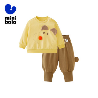 【小魔纤】迷你巴拉 MINI BALA 巴拉男童女童长袖套装宝宝学院风卫衣灯笼裤