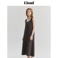 ELAND衣恋背心连衣裙女宽松假两件领口休闲显瘦裙子2024夏季新款 (23)D/INT /165