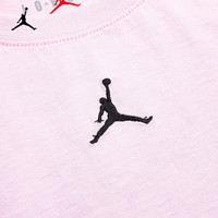 NIKE JORDAN 耐克AJ童装女童纯棉舒适短袖T恤2025夏季儿童针织上衣 樱花粉 110 /56 【身高104-110cm】 110/56(5)