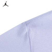 NIKE JORDAN 耐克AJ童装女童纯棉舒适短袖T恤2025夏季儿童针织上衣 淡紫色 135 /64 【身高122-128cm】