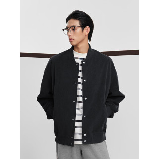 GXG男装棒球夹克男休闲宽松棒球服夹克24秋季 灰色 165/S S (165)