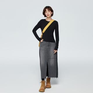 【女友T】Gap女装夏季紧身修身圆领长袖T恤基础款打底衫889507