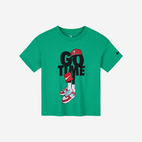NIKE 3BRAND 耐克男童短袖t恤【纯棉】25夏季撞色大logo儿童衣服 深薄荷【纯棉】 110 /52 【身高98-104cm】