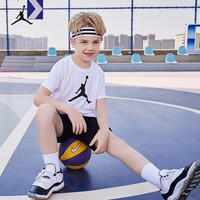 NIKE JORDAN 耐克AJ童装男童DRI-FIT速干短袖T恤2025夏季儿童运动上衣 纯白色【速干科技】 160 /76 【身高152-158cm】