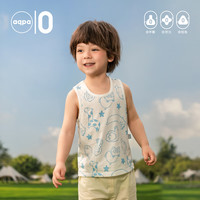 aqpa夏款男女宝宝轻薄背心无袖薄款上衣儿童坎肩纯棉婴儿背心