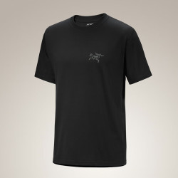ARC'TERYX Kragg SL cotton 户外男子短袖T恤 透气柔软棉质圆领上衣男 黑色 XL （90-100kg）