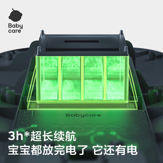  babycare 声光后轮驱动 儿童电动扭扭车  白