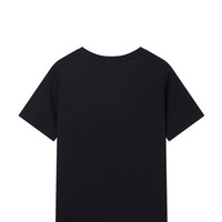 ELAND衣恋短袖T恤女纯棉基础款合体休闲打底上衣2024夏季 黑色(19)Black-A款 S