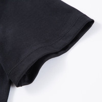 ELAND衣恋短袖T恤女纯棉基础款合体休闲打底上衣2024夏季 黑色(19)Black-A款 M