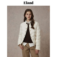 ELAND衣恋新品秋冬简约时尚羽绒服上衣女短款 (39)Ivory