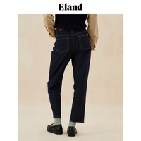 EAND【活性染牛仔】衣恋牛仔裤女纯棉九分锥形通勤裤24秋新款
