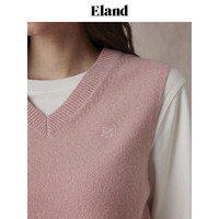 ELAND衣恋马夹女学院v领轻盈舒适马甲2024秋季 浅卡其色(36)L/Beige XS/155