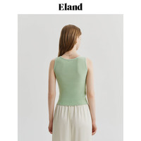 ELAND衣恋背心马夹女舒适凉爽透气马甲金属LOGO装饰2024夏季 薄荷色(84)MINT M/165