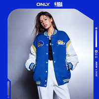 ONLY奥莱春季NBA联名款含羊毛宽松双面毛呢外套女 F39 耀眼的蓝色DAZZLING BLUE 155/76A/XS
