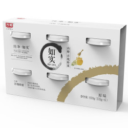 光明 如实 洋槐蜂蜜原味  135g*6 发酵乳酸奶酸牛奶 0蔗糖健康轻食 北京地区
