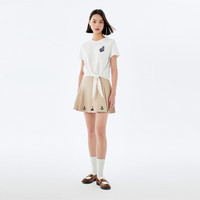 VEROMODA2023新款中腰百褶A字裙度假风短裙半身裙女