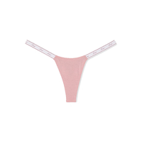 维多利亚的秘密（Victoria's ecret）PINK 夏季Logo弹力腰带低腰丁字裤送礼送女友送老婆 6H8C 11259401 1条