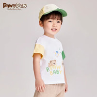 PawinPaw【限时特价2.0】卡通小熊童装24夏季男女宝撞色拼接 粉红色/25 90 cm
