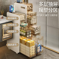 JEKO&JEKO卫生间置物架夹缝收纳柜浴室厕所洗手间落地置物柜18cm宽二层 免安装浴室柜 2层 宽18cm