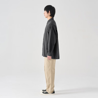 無印良品 MUJI（無印良品 ）男式 法兰绒 宽版衬衫 男士长袖衬衣外套厚款纯棉
AC09CC4A