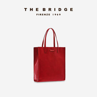 THE BRIDGE 桥牌 MIRRA系列牛皮女士时尚通勤大容量购物包托特包