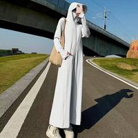 夏季防晒衣女2025冰丝紫外线长款修全身防晒服收腰开衫裙外套
