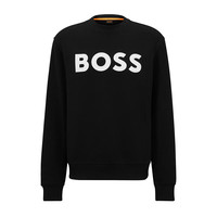 雨果博斯(HUGO BOSS)宽松保暖衣服长袖套头打底衫圆领印花卫衣男装礼物款L