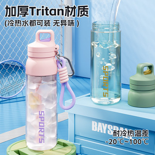 运动水杯男生2025塑料便携水壶耐高温儿童上学茶杯子