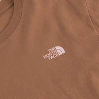 北面（The North Face）短袖T恤款纯棉短袖舒适爱心户外透气25年春夏8D7U 6IH/奶咖棕 M /170