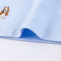 暇步士(Hush Puppies)【蒸呢工艺】童装儿童男女大童夏季时尚缤纷假日感儿童短袖 A