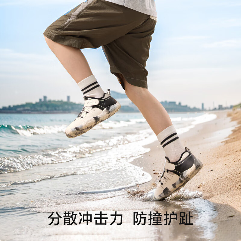 白黑-镂空凉鞋