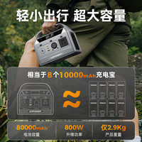 UDPOWER 超大容量 便携式移动电源  深空灰 80000mAh