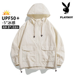 PLAYBOY 花花公子 冰丝防晒衣户外钓鱼防紫外线轻薄透气防晒服