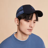 Tommy Hilfiger男经典网眼拼接刺绣字母透气弯檐圆顶棒球帽10867