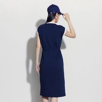 Gap女装夏季无袖抽绳收腰连衣裙简约休闲卫衣裙657261