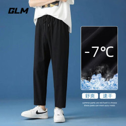 GLM 森马集团 青年冰丝九分直筒裤 5755438536954