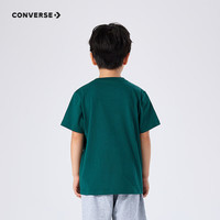 Converse 匡威童装男女童短袖T恤夏季纯棉舒适针织儿童休闲上衣 龙鳞绿 140 /68 【身高128-140cm】