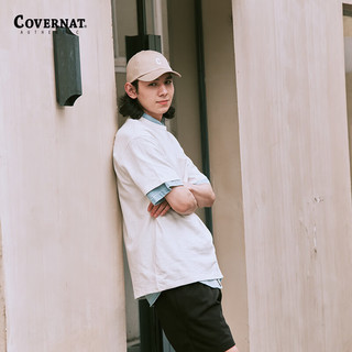  COVERNAT 竹节棉口袋设计 男女同款t恤
