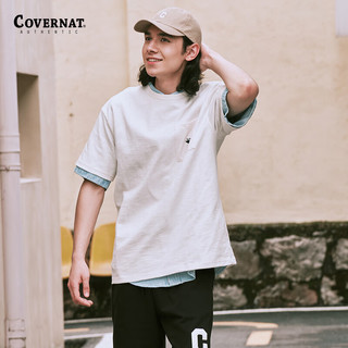  COVERNAT 竹节棉口袋设计 男女同款t恤