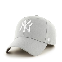 47Brand美版MLB棒球帽鸭舌帽mlb帽子硬顶NY/LA刺绣 美国47Brand 浅灰色(硬顶NY刺绣) 均码 可调节(54-59cm)