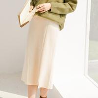 冬季高腰显瘦韩版半身裙女A字裙中长裙