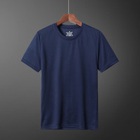 Simboo速干短袖t恤男士polo运动短袖夏透气修身休闲薄款凉感上衣打底衫 zt2019蓝色-男 4XL
