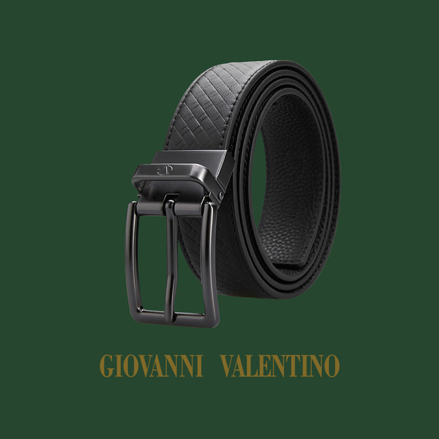 GIOVANNI VALENTINO 卓凡尼·华伦天奴 男士商务休闲牛皮腰带