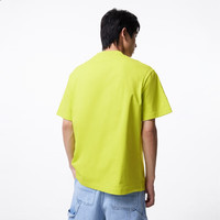 杰克·琼斯杰克琼斯2024春季简约纯棉字母涂鸦印花宽松短袖T恤同款 175/96A(M) 野生酸橙B05