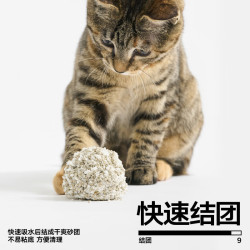 pidan 猫砂 木薯猫砂混合膨润土猫砂 强吸水秒结团 2.4kg款4包装