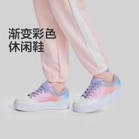 【渐变彩色板鞋】女中大童|女童鞋板鞋休闲鞋帮面春夏